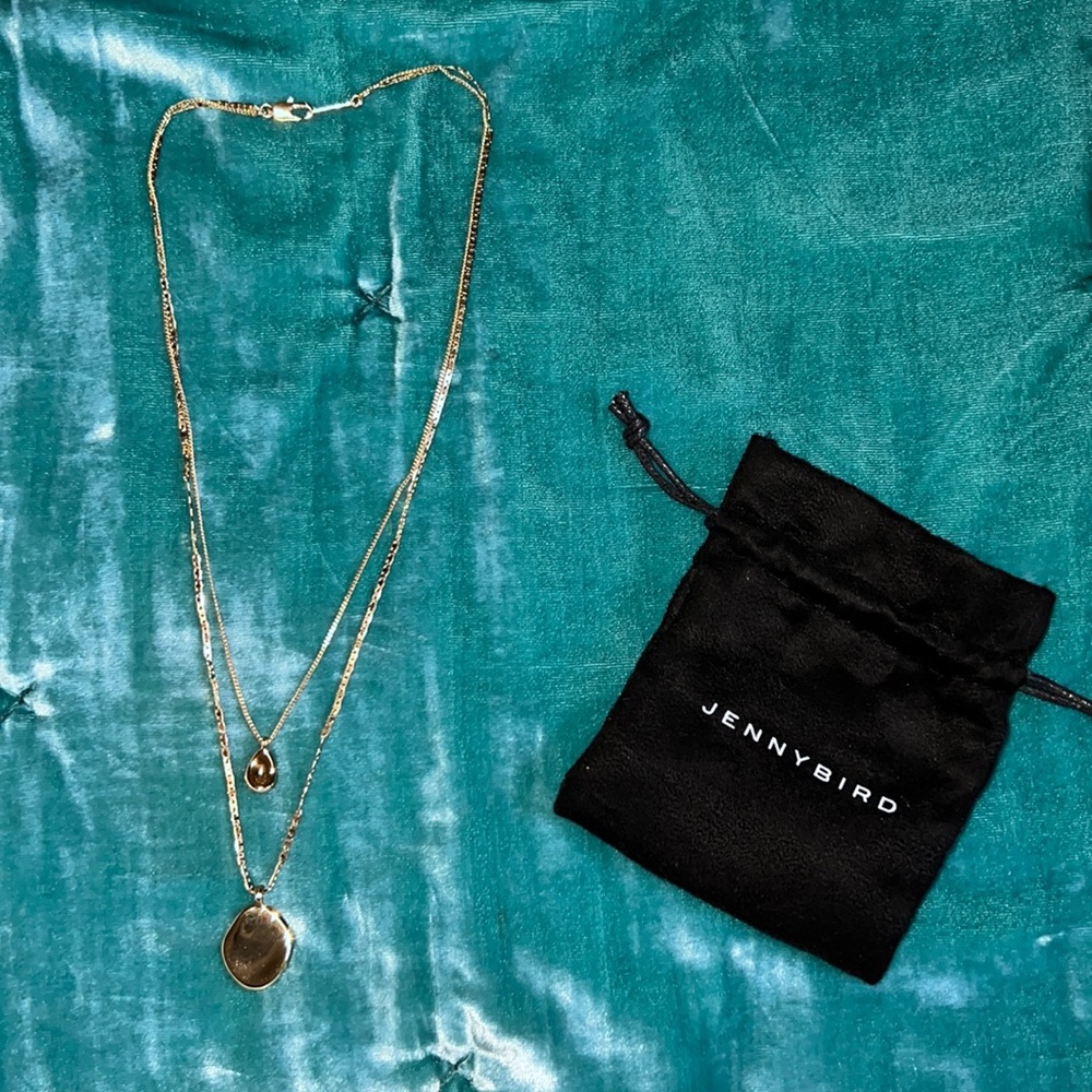Jenny bird layered gold necklace (Like new)